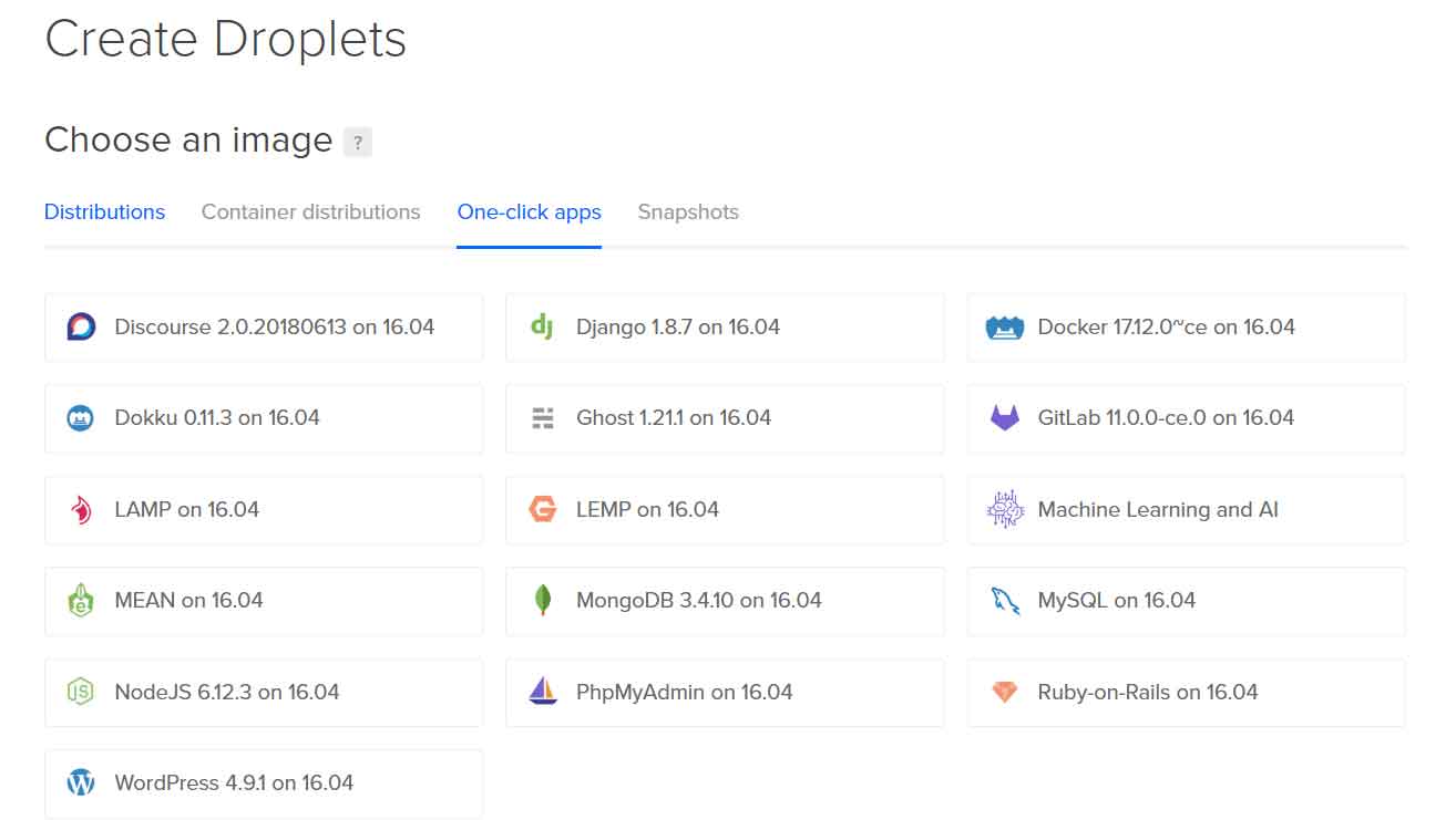 DigitalOcean-One-Click-Install